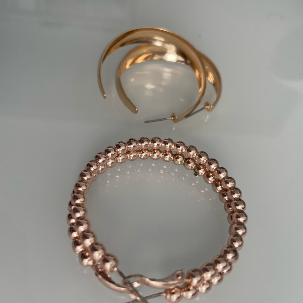 2 Pairs of Hoop Earrings (new)